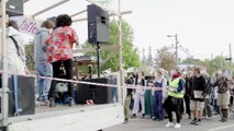 Fridays-for-Future-Demozug auf der Praterstraße