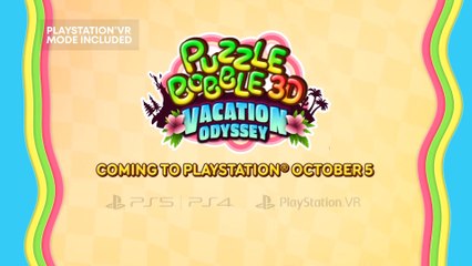 Video herunterladen: Puzzle Bobble 3D - Vacation Odyssey - Release Date Announcement Trailer PS5 PS4 PS VR