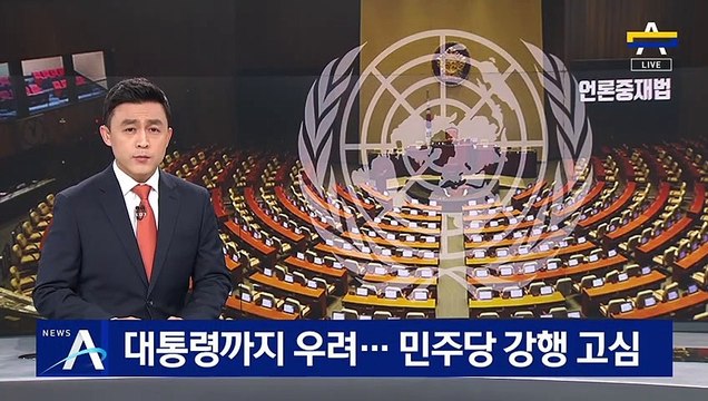 대통령까지 우려…민주당, 언론중재법 강행 고심