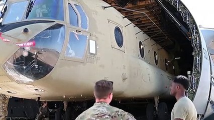With Ease! Loading CH-47 Chinook into C-5M Super Galaxy
