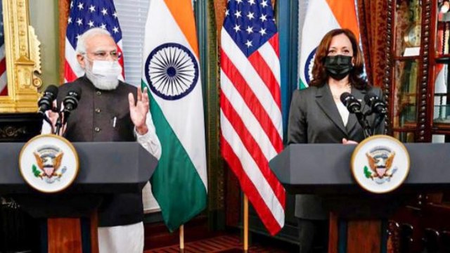 Kamala Harris hails India's Covid fight