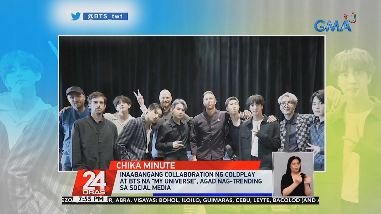 Inaabangang collaboration ng Coldplay at BTS na "My Universe," agad nag-trending sa social media | 24 Oras