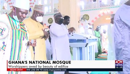 Ghana’s National Mosque: Worshippers awed by beauty of edifice - News Desk on JoyNews (24-9-21)