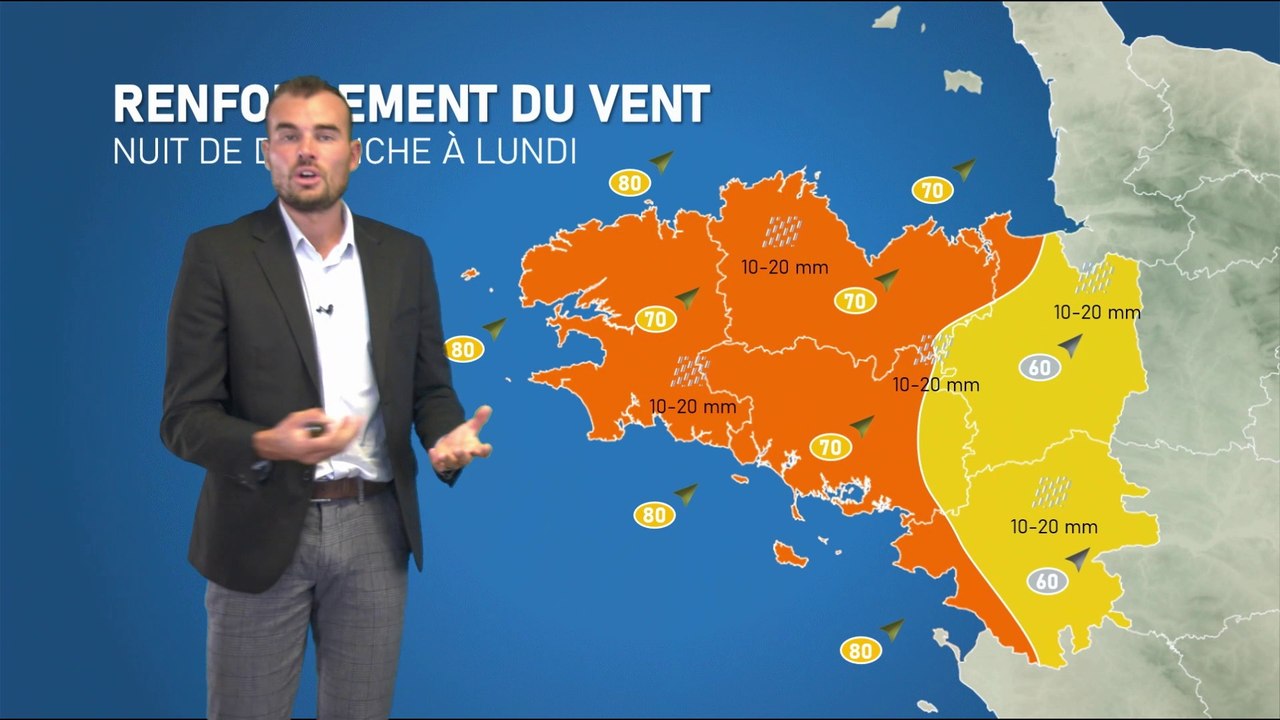 Bulletin météo pour le lundi 27 septembre 2021