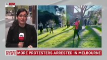 Several protesters arrested in Melbourne as Victoria Police thwart anti-vax rally