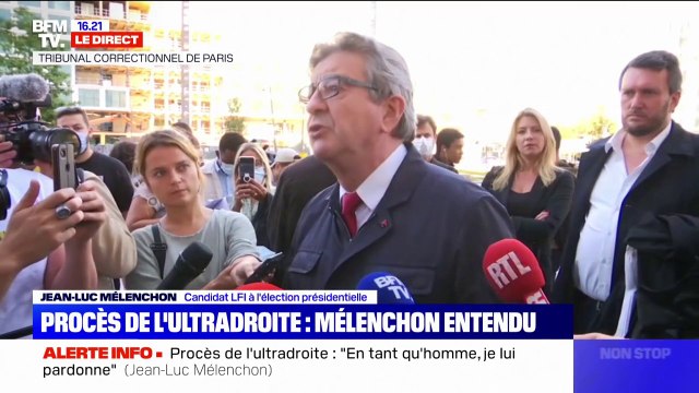 Jean-Luc Mélenchon sur le procès d'un groupuscule d'ultradroite: Il est temps de prendre tout ça au sérieux (...) combien y a-t-il eu d'attentats contre des mosquées dont on parle si peut ?