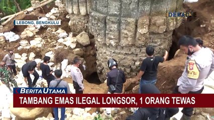 Satu Penambang Emas Ilegal di Bengkulu Tewas Tertimbun Longsor