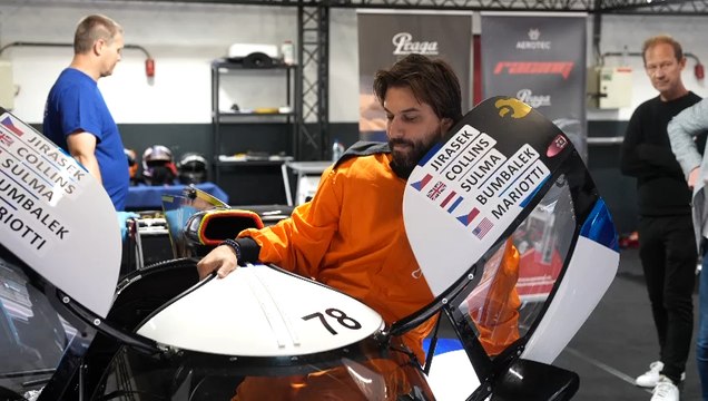 Georges-Louis Bouchez avec Voka Limburg au Circuit de Zolder.
