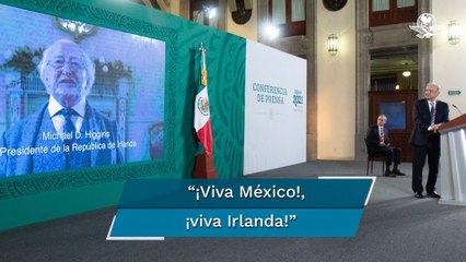 Presidente de Irlanda felicita a México por aniversario de la Independencia