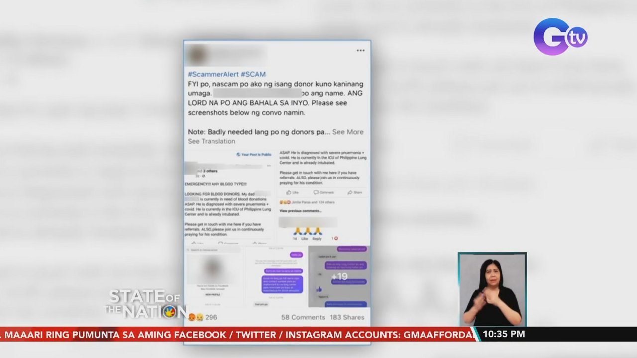 Nagpanggap na blood donor, itinakbo ang pamasaheng ibinigay ng kaanak ng isang kritikal na covid patient | SONA