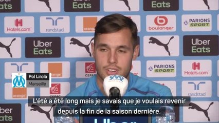 Marseille - Lirola : "L'effectif est plus complet que celui de la saison dernière"