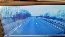 The moment banned Derbyshire van driver pulled “dangerous” “brake check” stunt on lorry driver . Video: Crown Prosecution Service