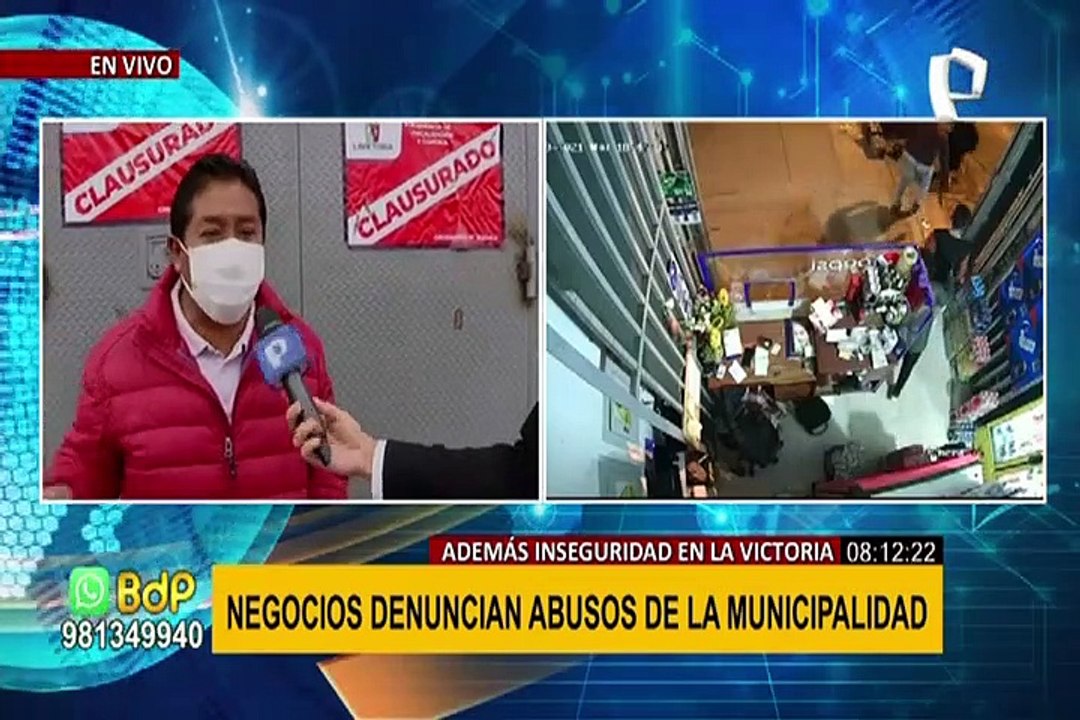 Comerciantes denuncian abuso de autoridad de la Municipalidad de La Victoria