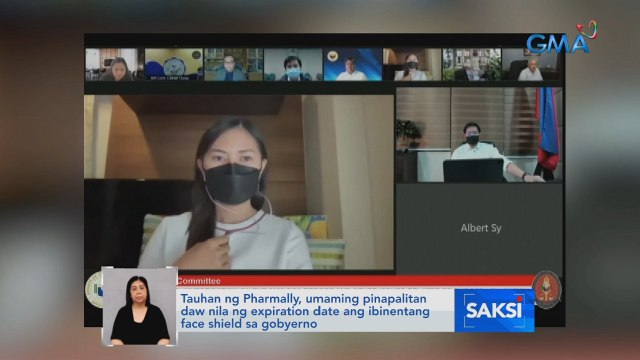 Tauhan ng Pharmally, umaming pinapalitan daw nila ng expiration date ang ibinentang face shield sa gobyerno | Saksi