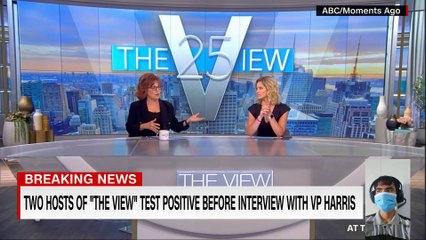 [VIDEO] Two ladies on The View test positive for COVID, forced to leave set ON-AIR before Kamala comes out