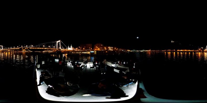3D VR 360 VIDEO.5K. ERZHIBET BRIDGE IN BUDAPEST. МОСТ ЭРЖИБЕТ В БУДАПЕШТЕ.