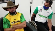 Medalha de ouro em Tóquio, Fernando Rufino se encontra com Paranhos