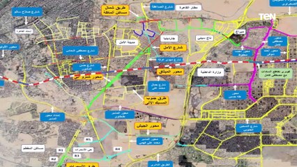 الرئيس السيسي يتفقد أعمال تطوير وتوسعة الطريق الدائري