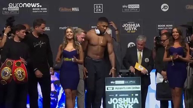 Kilenc kilóval nehezebb Anthony Joshua Olekszandr Usziknál, de nem ez dönt a szombati meccsen