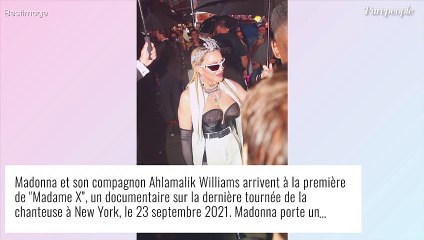 Madonna en résilles : look fou au bras de son jeune chéri Ahlamalik Williams