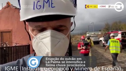 Erupção do vulcão em La Palma se intensifica e forma chuva piroclástica
