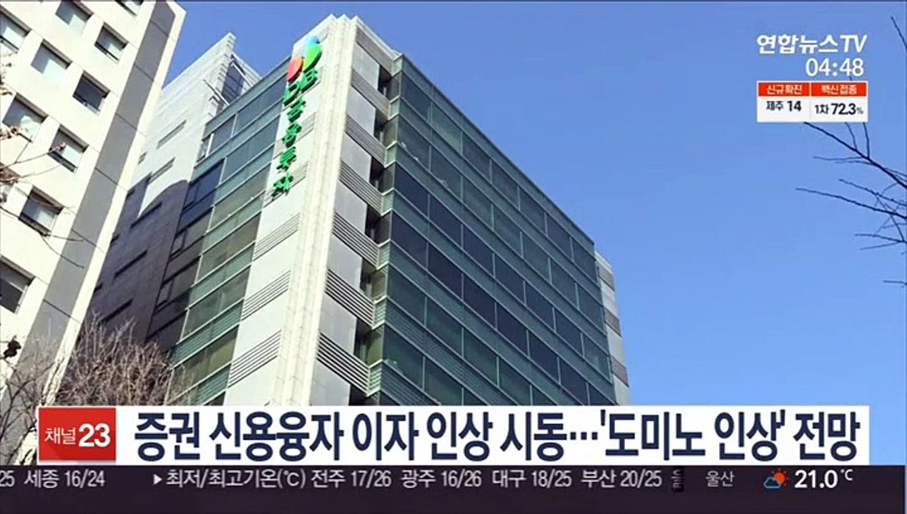 증권 신용융자 이자 인상 시동…'도미노 인상' 전망