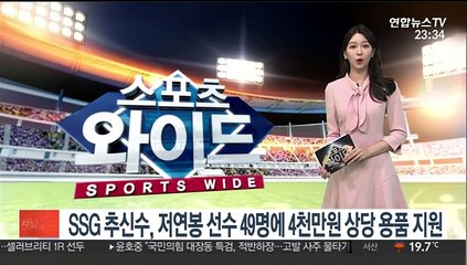 SSG 추신수, 저연봉 선수 49명에 4천만원 상당 용품 지원
