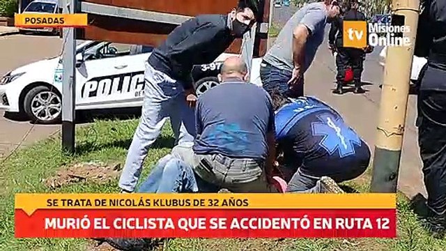 Murió el ciclista que sufrió un accidente sobre Ruta 12 casi rotonda