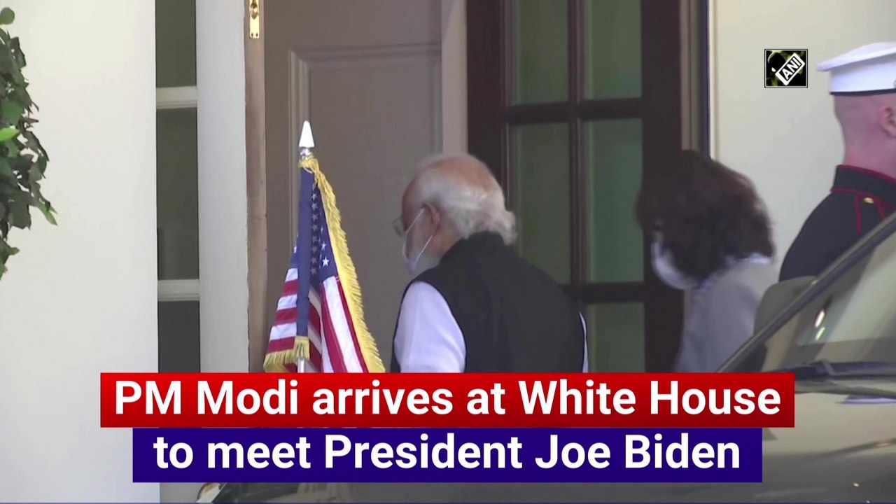 PM Modi arrives at White House to meet President Joe Biden