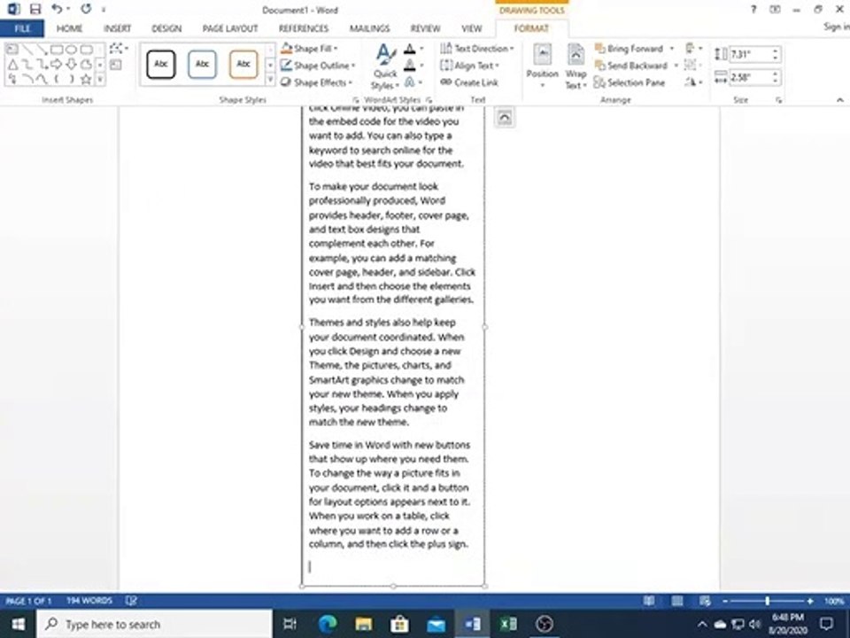 Microsoft Word 2013 Hindi Urdu tutorials Text box and Word art - class 22 | Technical Buddy