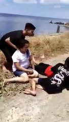 Anak usia 8 tahun di seret Buaya saat berenang di laut