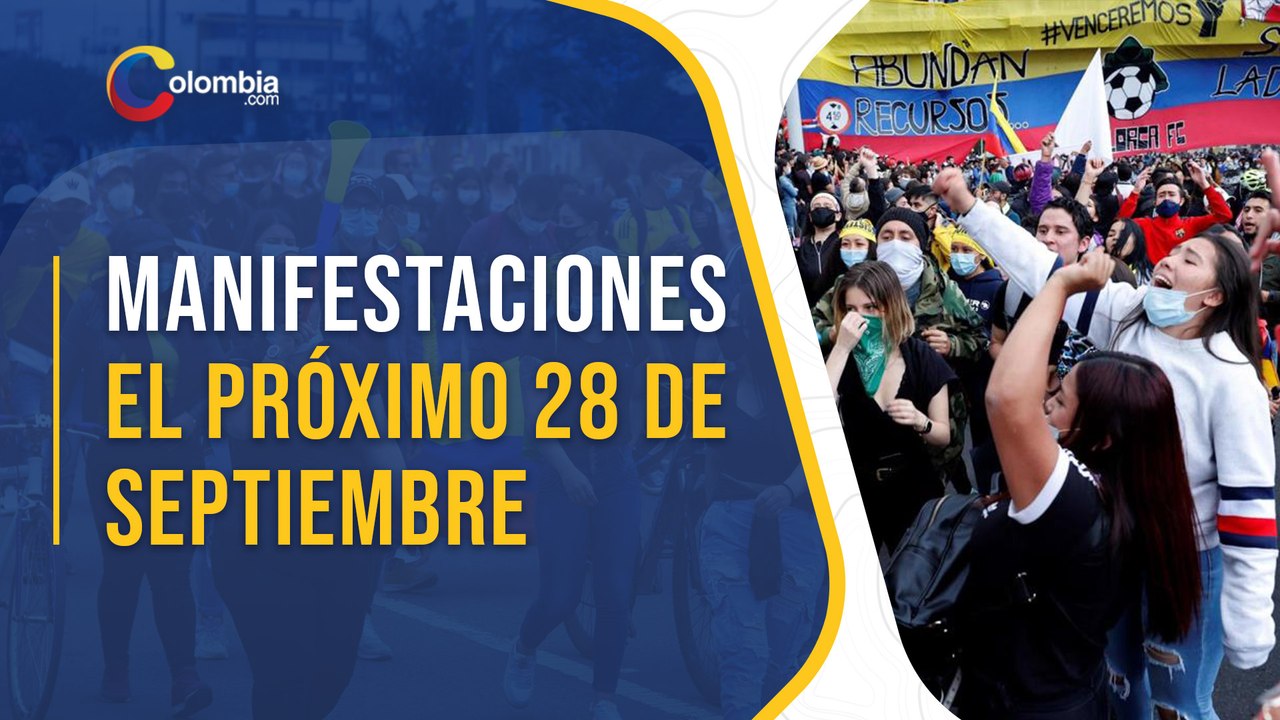 Protestas en Colombia: Convocan a nuevas movilizaciones para el 28 de septiembre