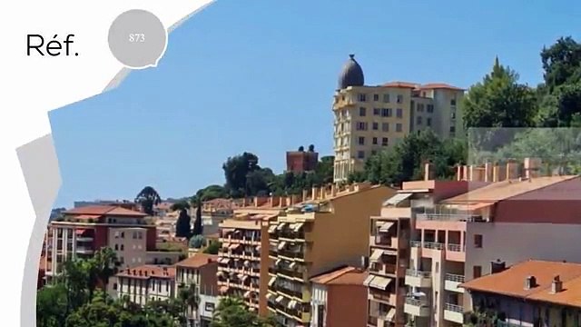  Menton, dernier étage, 2 pièces 100 % design, terrasses, vu