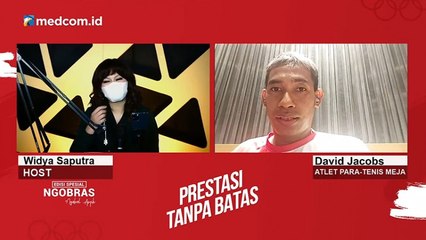 David Jacobs Mengaku Tak Sengaja Mengenal Tenis Meja
