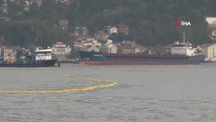 Sarıyer Yeniköy'de iki yük gemisi çarpıştı