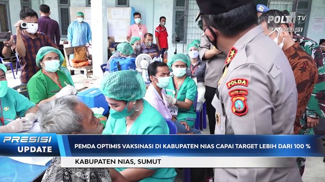 Kapolda Sumut Bersama Wakapolda Sumut Tinjau Percepatan Vaksinasi Massal Covid-19 di Kabupaten Nias