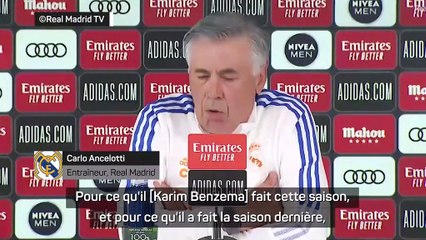 Real - Pour Ancelotti, Benzema mérite le Ballon d'Or