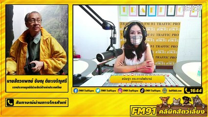 โรคอุจจาระร่วง ในสุนัขและแมวดูแลรักษาอย่างไร EP.1 : FM91 คลินิกสัตว์เลี้ยง : 31 กรกฎาคม 2564