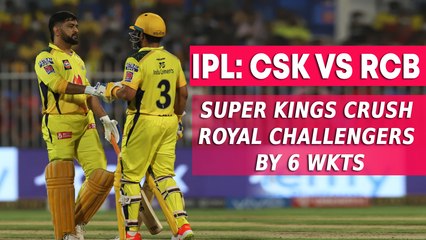 Chennai Super Kings register an assertive six-wicket win over Royal Challengers Bangalore
