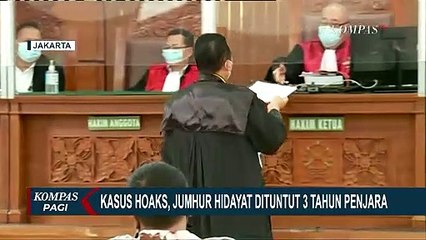 Jumhur Hidayat Dituntut 3 Tahun Penjara Terkait Kasus Hoaks
