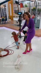 Jessica Athayde levou filho a programa