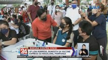 VP Leni Robredo, bumisita sa vaccine express sa Magalang, Pampanga | 24 Oras Weekend