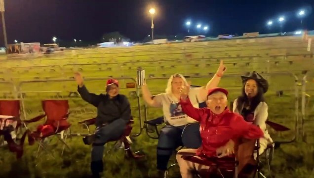 Trump supporters gathered ahead of rally in Perry, Georgia September 25, 2021