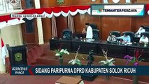 Ricuh Sidang Paripurna DPRD Kabupaten Solok, Bupati Walk Out