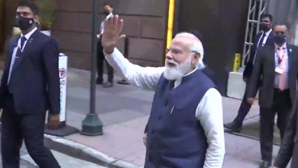 PM Modi met NRIs, people chanted Bharat Mata Ki Jai