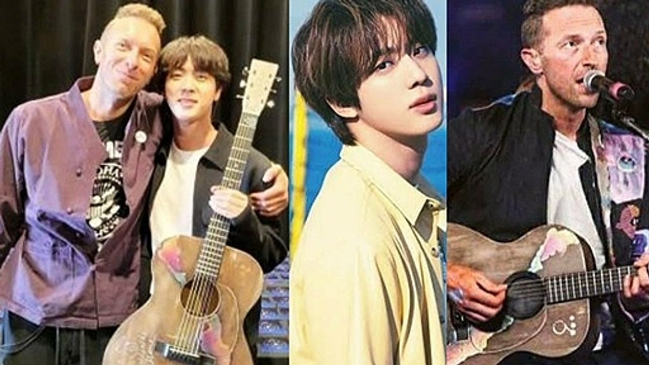 Coldplay’s Chris Martin gifts BTS ‘worldwide handsome’ Jin his guitar