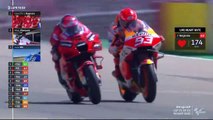 3 Lap Epic, MARQUEZ VS BAGNAIA 6x Overtaking - MOTOGP (12_09_21)