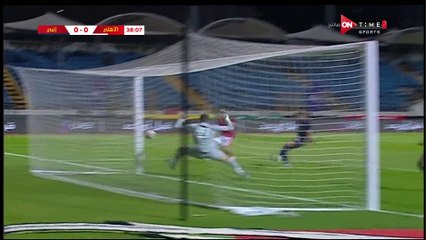 أفشة يهدر أخطر فرصة للأهلى أمام إنبى بالدقيقة 39