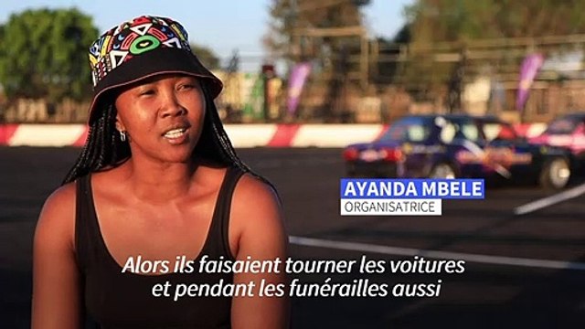 En Afrique du Sud, l'adrénaline du spinning , rodéos automobiles