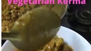 Vegetarian Korma Healthy, Less Oil and High in Protien